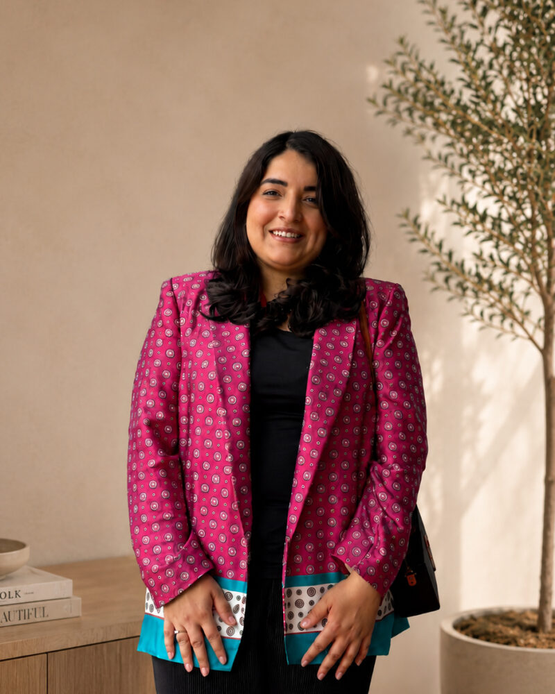 Portrait of Ruchika Chhabria, Founder of Studio RCI, an interior design studio creating bespoke hospitality, residential and commercial spaces across India.